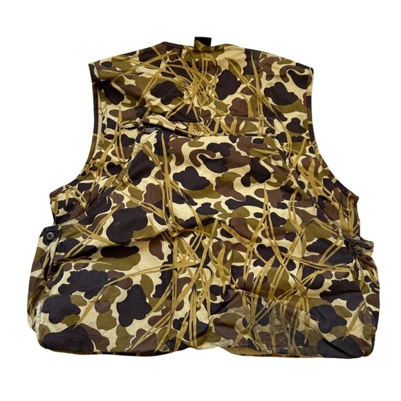 Vintage Mount'n Prairie Camo Hooting Hunting Vest Men's Size Large Brown Tan - Picture 6 of 7